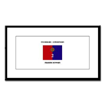 2B85D - M01 - 02 - 2nd Bde - 85th Division with Text - Small Framed Print