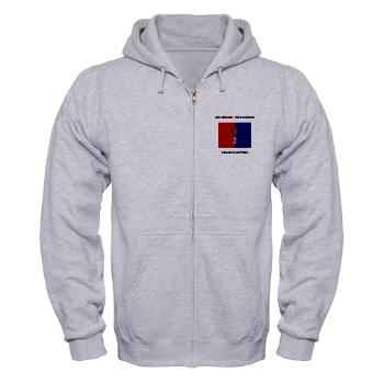2B85D - A01 - 03 - 2nd Bde - 85th Division with Text - Zip Hoodie