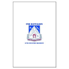 2B87IR - M01 - 02 - DUI - 2nd Bn - 87th Infantry Regt with Text Large Poster