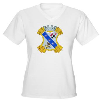 2B8IR - A01 - 04 - DUI - 2nd Bn - 8th Infantry Regt Women's V-Neck T-Shirt