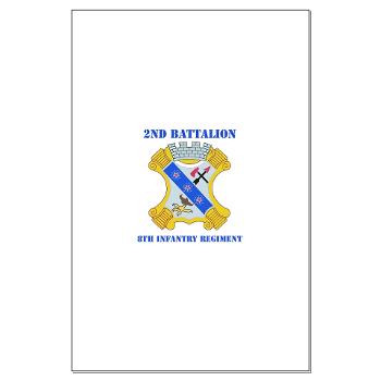 2B8IR - M01 - 02 - DUI - 2nd Bn - 8th Infantry Regt with Text Large Poster