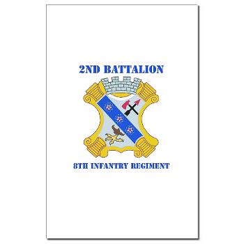 2B8IR - M01 - 02 - DUI - 2nd Bn - 8th Infantry Regt with Text Mini Poster Print