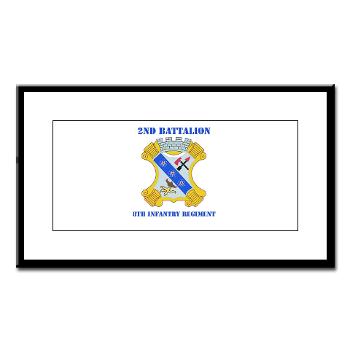 2B8IR - M01 - 02 - DUI - 2nd Bn - 8th Infantry Regt with Text Small Framed Print