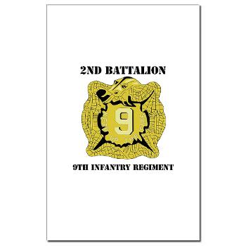 2B9IR - M01 - 02 - DUI - 2nd Bn - 9th Infantry Regt with Text - Mini Poster Print