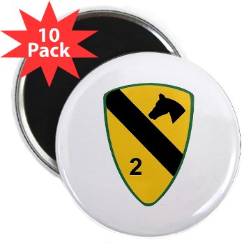 2BCT - M01 - 01 - DUI - 2nd Heavy BCT - Black Jack - 2.25" Magnet (100 pack) - Click Image to Close