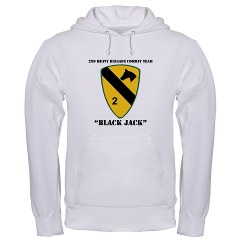 2BCT - A01 - 03 - DUI - 2nd Heavy BCT - Black Jack with text - Hooded Sweatshirt - Click Image to Close