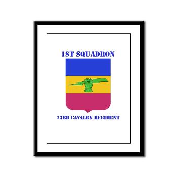 2BCT1S73CR - M01 - 02 - DUI - 782nd Brigade - Support Battalion with Text - Framed Panel Print