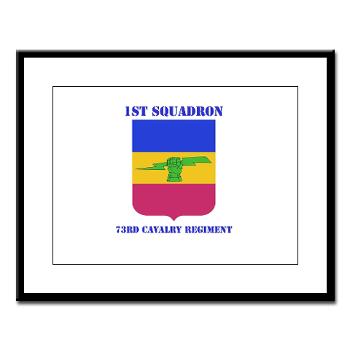 2BCT1S73CR - M01 - 02 - DUI - 782nd Brigade - Support Battalion with Text - Large Framed Print