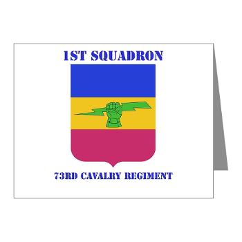 2BCT1S73CR - M01 - 02 - DUI - 782nd Brigade - Support Battalion with Text - Note Cards (Pk of 20)