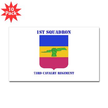 2BCT1S73CR - M01 - 01 - DUI - 782nd Brigade - Support Battalion with Text - Sticker (Rectangle 10 pk)