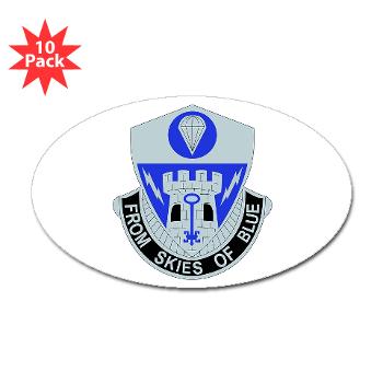 2BCT2BSTB - M01 - 01 - DUI - 2nd Bde - Special Troops Bn Sticker (Oval 10 pk)