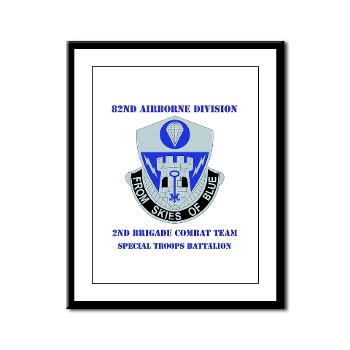 2BCT2BSTB - M01 - 02 - DUI - 2nd Bde - Special Troops Bn with text Framed Panel Print - Click Image to Close
