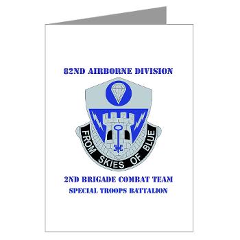 2BCT2BSTB - M01 - 02 - DUI - 2nd Bde - Special Troops Bn with text Greeting Cards (Pk of 10) - Click Image to Close