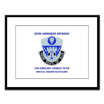 2BCT2BSTB - M01 - 02 - DUI - 2nd Bde - Special Troops Bn with text Large Framed Print - Click Image to Close