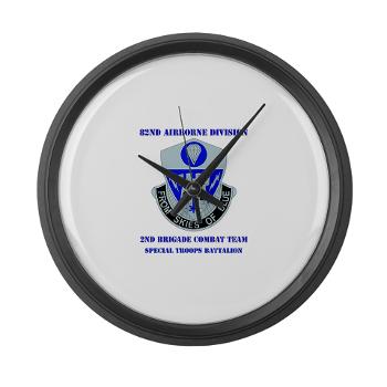 2BCT2BSTB - M01 - 03 - DUI - 2nd Bde - Special Troops Bn with text Large Wall Clock