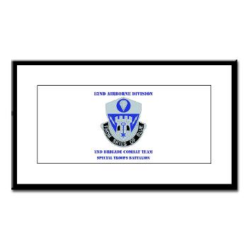 2BCT2BSTB - M01 - 02 - DUI - 2nd Bde - Special Troops Bn with text Small Framed Print - Click Image to Close