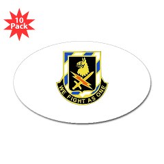 2BCTS2BCTSTB - M01 - 01 - DUI - 2nd BCT - Special Troops Bn - Sticker (Oval 10 pk)