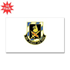 2BCTS2BCTSTB - M01 - 01 - DUI - 2nd BCT - Special Troops Bn - Sticker (Rectangle 10 pk)