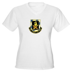 2BCTS2BCTSTB - A01 - 04 - DUI - 2nd BCT - Special Troops Bn - Women's V-Neck T-Shirt