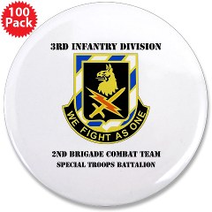 2BCTS2BCTSTB - M01 - 01 - DUI - 2nd BCT - Special Troops Bn with Text - 3.5" Button (100 pack)