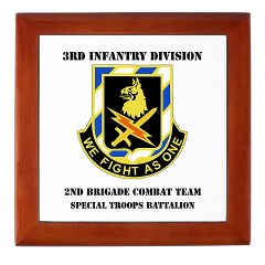 2BCTS2BCTSTB - M01 - 03 - DUI - 2nd BCT - Special Troops Bn with Text - Keepsake Box