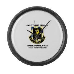 2BCTS2BCTSTB - M01 - 03 - DUI - 2nd BCT - Special Troops Bn with Text - Large Wall Clock
