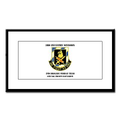 2BCTS2BCTSTB - M01 - 02 - DUI - 2nd BCT - Special Troops Bn with Text - Small Framed Print