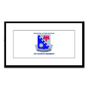 2BGS1AR - M01 - 02 - DUI - 2nd GS Bn - 1st Aviation Regiment with Text Small Framed Print
