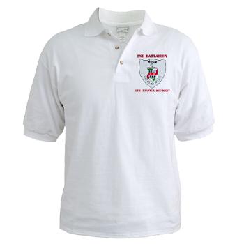 2BN5IR - A01 - 04 - DUI - 2nd Bn - 5th Infantry Regt with Text - Golf Shirt - Click Image to Close