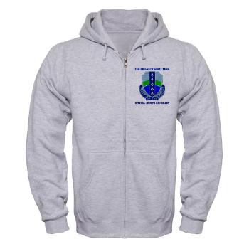 2BRCTSTB - A01 - 03 - DUI - 2nd BCT - Special Troops Bn with Text - Zip Hoodie - Click Image to Close