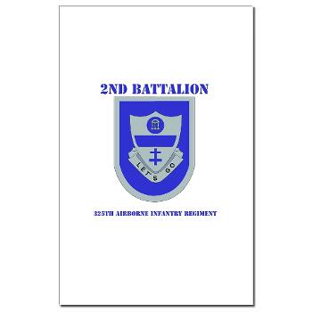 2Bn325AIR - M01 - 02 - DUI - 2nd Bn - 325th Airborne Infantry Regt with Text - Mini Poster Print