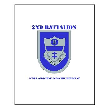 2Bn325AIR - M01 - 02 - DUI - 2nd Bn - 325th Airborne Infantry Regt with Text - Small Poster