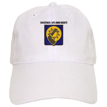 2Bn34AR - A01 - 01 - 2nd Battalion, 34th Armor Regiment with Text - Cap