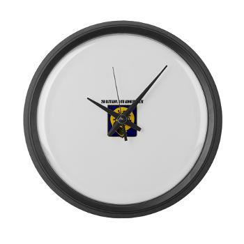 2Bn34AR - M01 - 03 - 2nd Battalion, 34th Armor Regiment with Text - Large Wall Clock