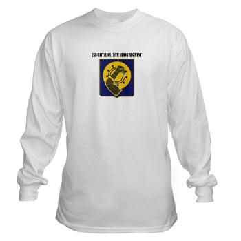 2Bn34AR - A01 - 03 - 2nd Battalion, 34th Armor Regiment with Text - Long Sleeve T-Shirt