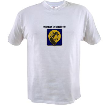 2Bn34AR - A01 - 04 - 2nd Battalion, 34th Armor Regiment with Text - Value T-shirt