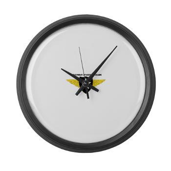 2CAB - M01 - 03 - SSI - 2nd CAB with Text Large Wall Clock