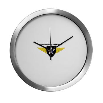 2CAB - M01 - 03 - SSI - 2nd CAB with Text Modern Wall Clock - Click Image to Close