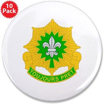 2CR - M01 - 01 - DUI - 2nd Armored Cavalry Regiment (Stryker) 3.5" Button (10 pack) - Click Image to Close