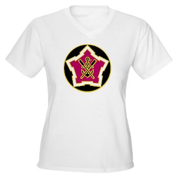 2EB - A01 - 04 - DUI - 2nd Engineer Battalion Women's V-Neck T-Shirt