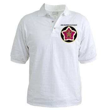 2EB - A01 - 04 - DUI - 2nd Engineer Battalion with Text Golf Shirt