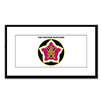2EB - M01 - 02 - DUI - 2nd Engineer Battalion with Text Small Framed Print