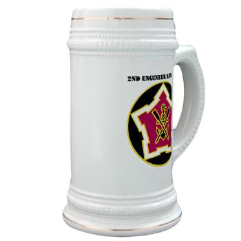 2EB - M01 - 03 - DUI - 2nd Engineer Battalion with Text Stein