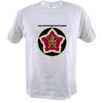 2EB - A01 - 04 - DUI - 2nd Engineer Battalion with Text Value T-Shirt - Click Image to Close