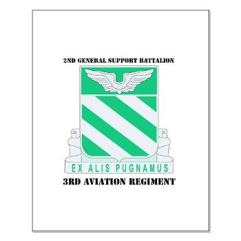2GSB3AR - M01 - 02 - DUI - 2nd GS Battalion - 3rd Aviation Regt with Text - Small Poster
