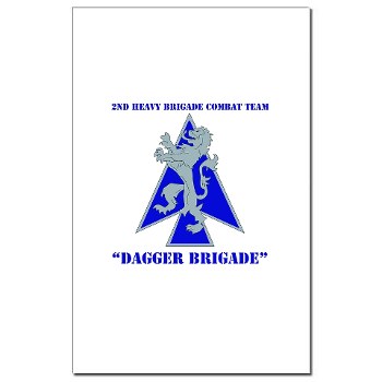 2HBCTDB - M01 - 02 - DUI - 2nd HBCT - Dagger Brigade with text Mini Poster Print - Click Image to Close