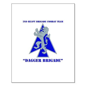 2HBCTDB - M01 - 02 - DUI - 2nd HBCT - Dagger Brigade with text Small Poster