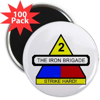 2BCTHM - M01 - 01 - DUI - 2nd BCT Heavy Metal Military 2.25"\ Magnet (100 pack)