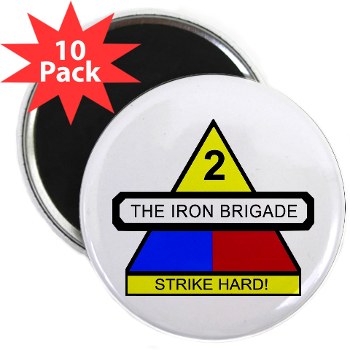 2BCTHM - M01 - 01 - DUI - 2nd BCT Heavy Metal Military 2.25"\ Magnet (10 pack)