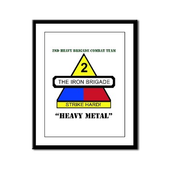 2BCTHM - M01 - 02 - DUI - 2nd BCT Heavy Metal with Text Framed Panel Print